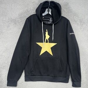 Official Hamilton Musical Broadway Creative Goods Hoodie Men Sz S Black Pullover